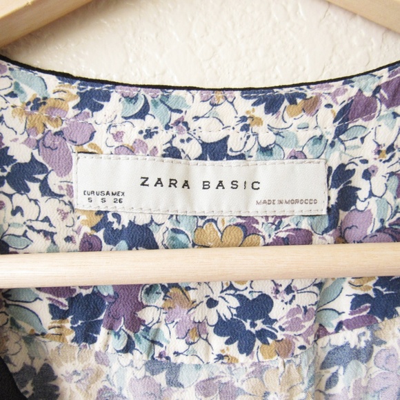 ZARA • Floral Flutter Sleeve Dress - Picture 7 of 7